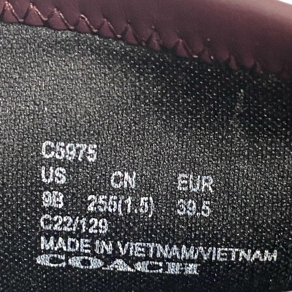 Coach Burgundy Booties - Brand New - Size 9 - Picture 9 of 9